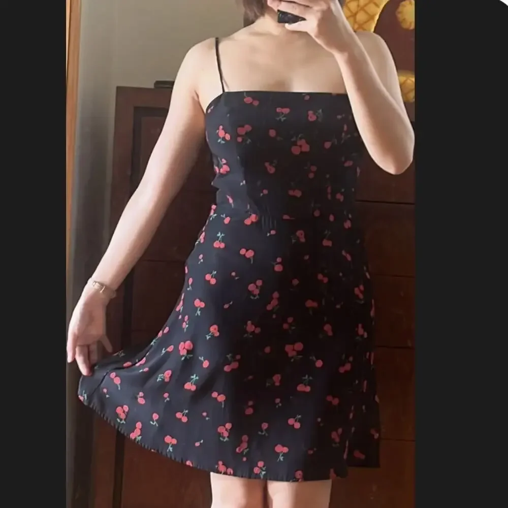 HVN Black Cherry Silk Mini Slip Dress SIZE 12 Grunge Rockabilly Designer $400 - Picture 5 of 12